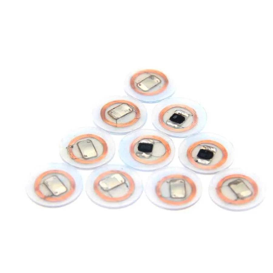 25mm RFID S50 1K IC 13.56MHz Keyfob NFC Smart Tag ISO14443A PVC Transparent Coin Access Control Card | Безопасность и защита