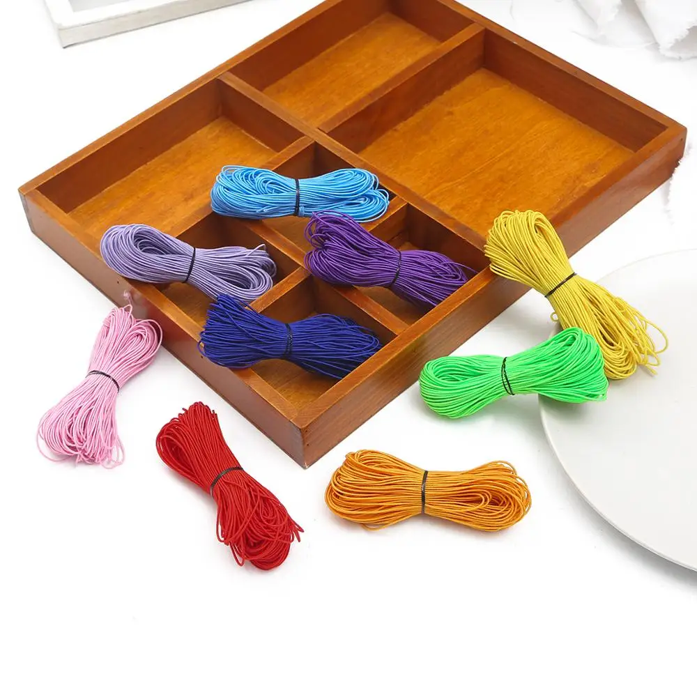 25 Meters Dia1mm 15 Colors Beading Elastic Stretch Cord for Bracelet DIY elastic cord for jewelry