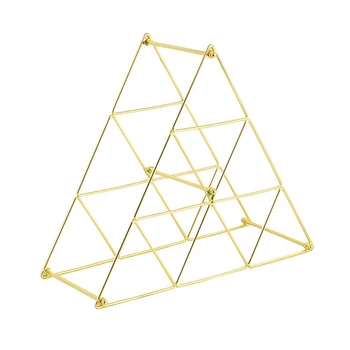 

Wine Rack Kitchen Countertop Gift European Style Free Standing Triangle Iron Art Removable Display Holder Stackable Storage