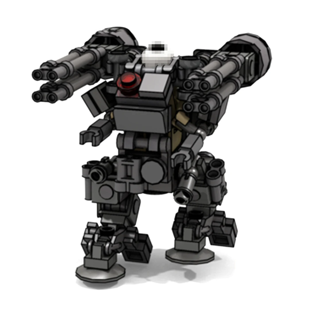 

117Pcs MOC Mini Tratical Trooper Assembly Model Small Particle Building Blocks Educational Toy Set - Dark Grey