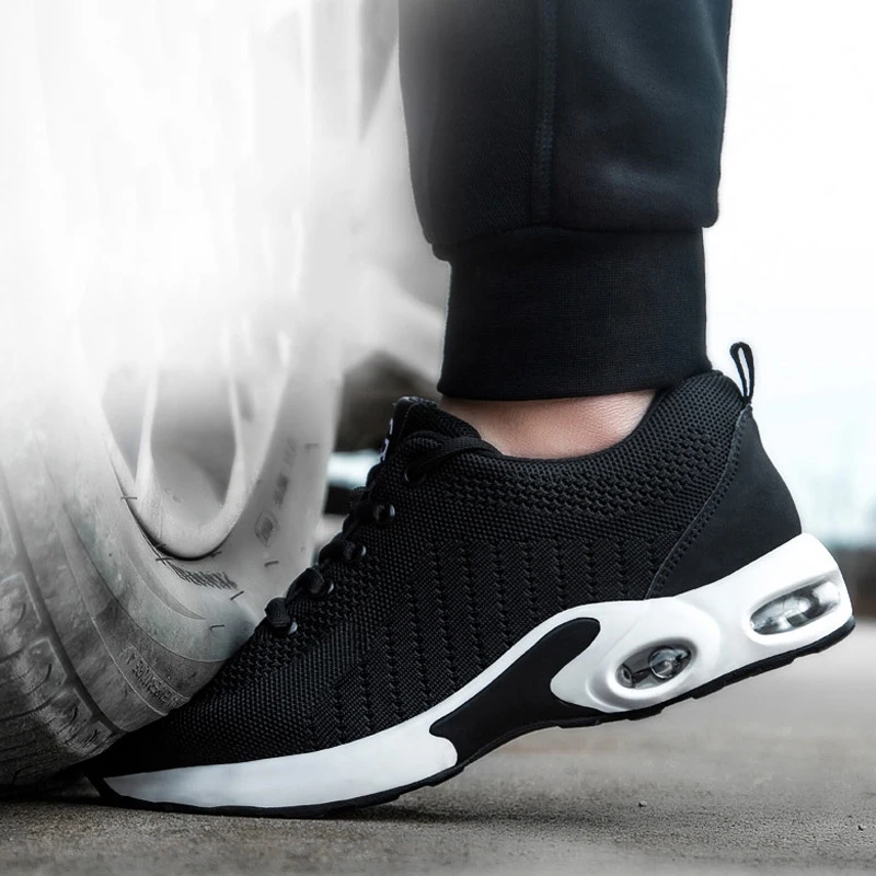 Men Work Safety Boot Air Mesh Steel Toe Safety Shoes Indestructible Sneakers Breathable Working Shoes Men safety shoes