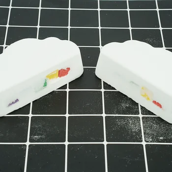 

Rainbow Soap Cloud Bath Salt bubble bath bombs Moisturizing emollient exfoliating body bath bomb rainbow 110g