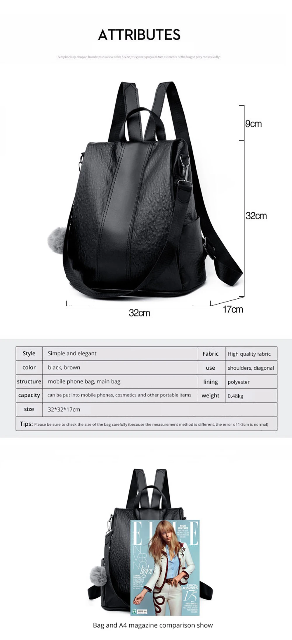 Модный повседневный женский рюкзак из искусственной кожи с защитой от кражи, высокое качество, винтажные рюкзаки для женщин, большая вместительность, школьная сумка через плечо