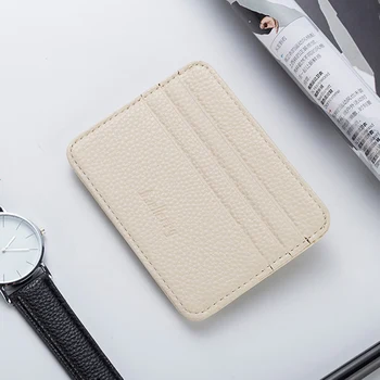 

Fashion Women Slim Minimalist Wallet PU Leather Credit Card Holder Short Purse SP99