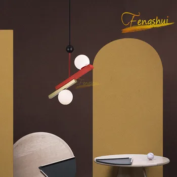 

Modern Creative LED Pendant Lamp Lighting Nordic Decoration Morandi Pendant Lights Bedroom Loft Hotel Living Room Hanging Lamps