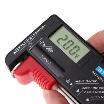 

New BT168D Digital Battery Capacity Tester LCD for 9V 1.5V AA AAA Cell C D Batteries Measurement Analysis Instruments