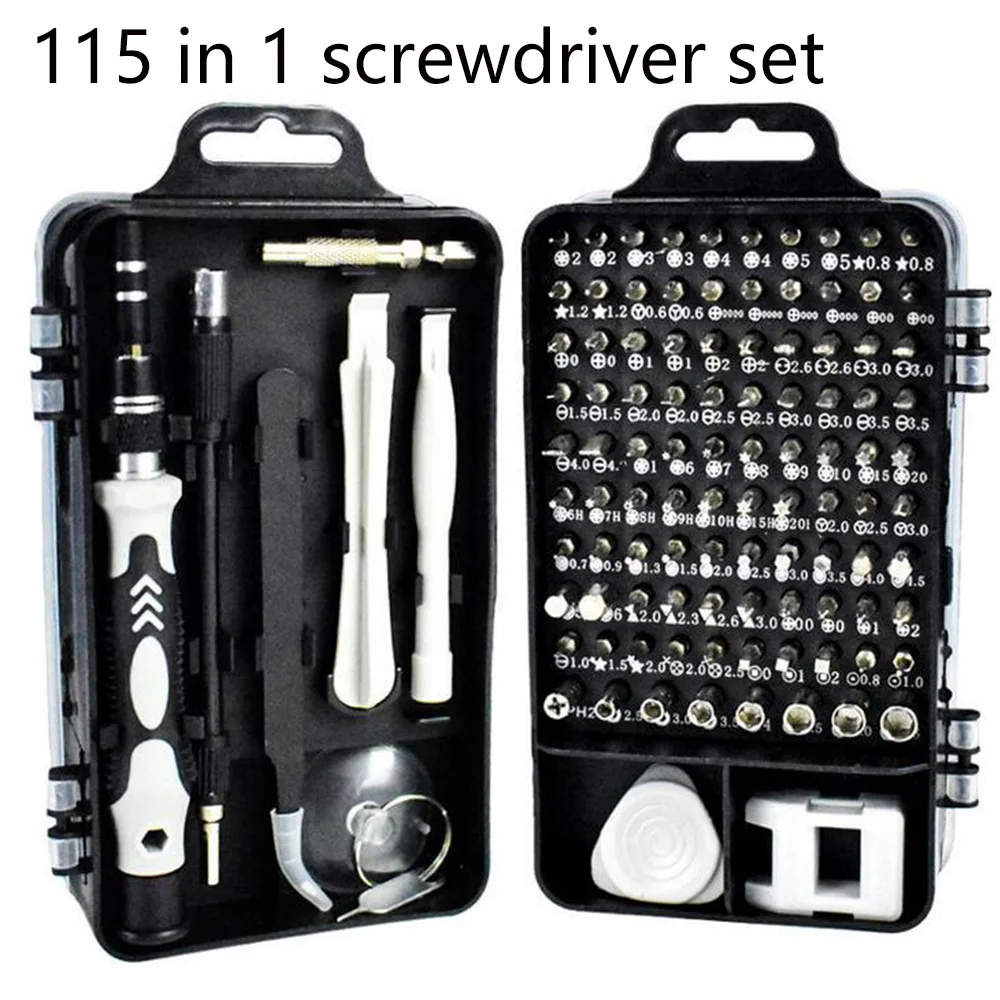 car door panel removal tool 110/115/135 in 1 Screwdriver Set of Screw Driver Bit Set Multi-function Precision Mobile Phone Repair Device Hand Tools Torx Hex auto trim removal tool Tool Sets