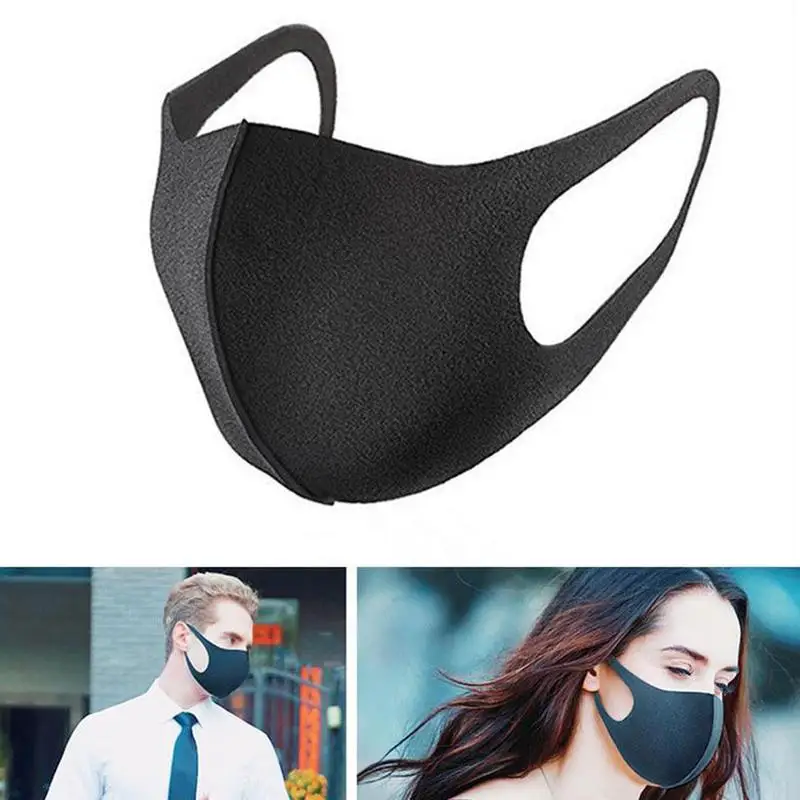 

50Pcs Unisex Anti Dust Breathing Mouth Mask Anti-fog PM2.5 Sponge Face Cover Outdoor Protection Washable Reusable Designer Mask