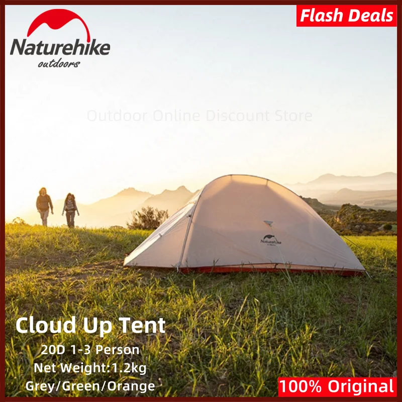 Туристическая палатка Naturehike Cloud Up 1 2 3 Модернизированная Ультралегкая