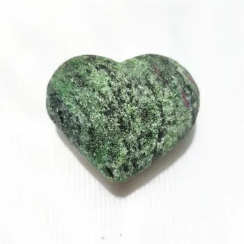 

Hand Carved Amazing Natural Ruby In Zoisite Crystal Stone Love Heart