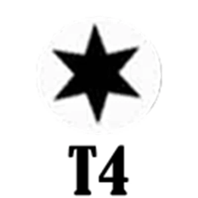100 шт./лот 5 конечный звезды Pentalobe, 0,8/1,2 Высокое качество 45 сталь Закалка Отвертка phillips Ремонт Инструменты для iPhone Decive - Цвет: Torx T4