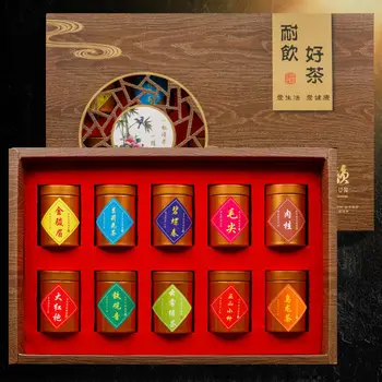 

TOP 10 China Famous Organic Tea Bag Combination, Jin Jun Mei, Tie Kuan Yin , Green Tea, Oolong Tea , Natural Health Food Gift