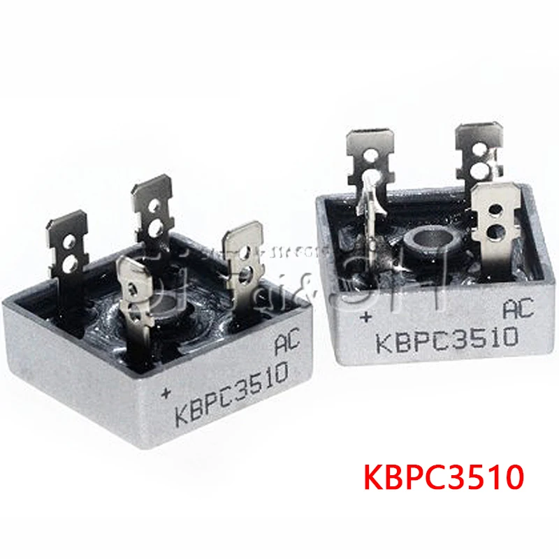 Diode Bridge Rectifier KBPC3510 35A 1000V 2PCS diode bridge rectifier electronic component rectifier diodes electrical rectifier diodes electrical diodes electrical component