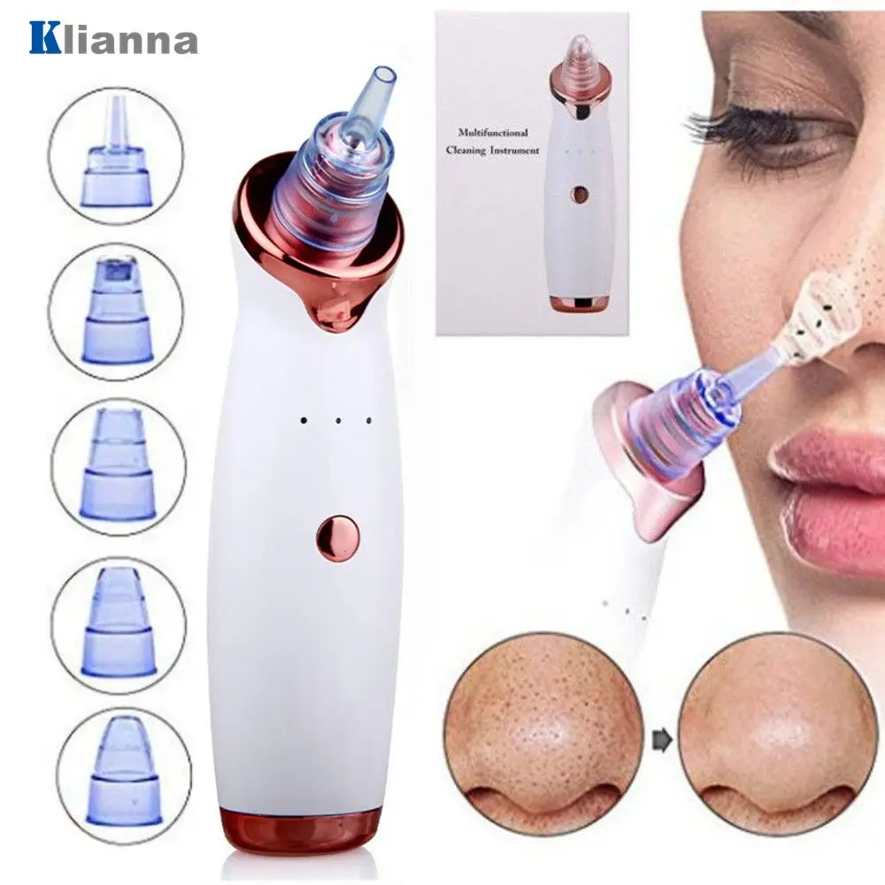 Electric Acne Remover Face Deep Nose Cleaner Blackhead Vacuum Pore Pimple Comedone Extractor Beauty Skin Care Tools | Красота и