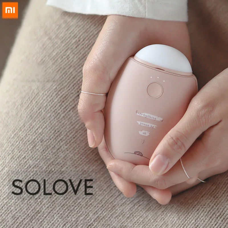 Xiaomi SOLOVE N2s 3 в 1 зимний нагреватель USB Перезаряжаемый грелка для рук 2960 мАч Внешний аккумулятор для кемпинга фонарик нагреватель