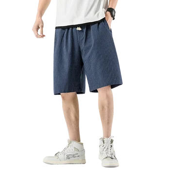 

Shorts Mens Casual 2020 Summer Hip Hop Baggy Striped Streetwear Shorts Male Joggers Short Trousers Knee Length Dropshipping