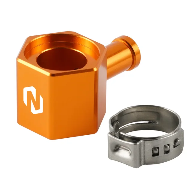NiceCNC Fuel Line Tank Connector For Gas Gas EC250 300 EX300 EX250F EX350F EX450F MC250F MC450F 2021-2022 Motorcycle Accessories Orange