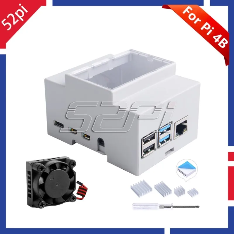 Пластиковый чехол 52Pi с электрической коробкой из АБС пластика и отверткой