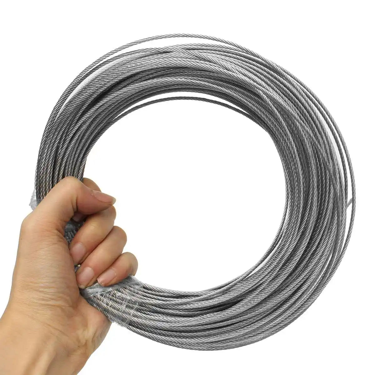 corda de fio, varal, 7x7, 1mm, 1.5mm, 2mm, 50m, 100m