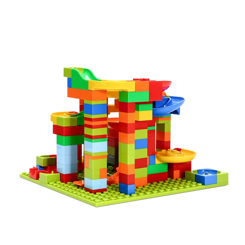 

165Pcs Track Building Blocks Slide Block Small Particle Assembly Toy Compatible Blocks Educational Toys Slide Building Bricks