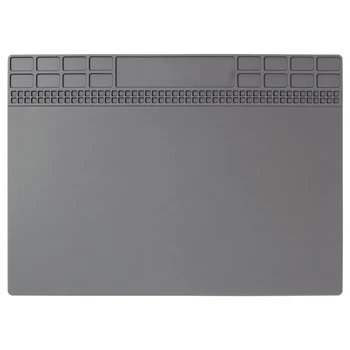 

35cm x 25cm Mobile Phone Computer Repair Station Heat Insulation Pad Silicone Pad High Temperature Resistant Anti-Static