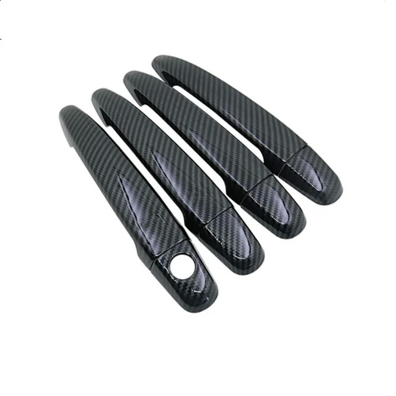 Carbon Fiber Chrome Door Handle Cover for Toyota Premio Allion T260 2008~2019 Car Styling Accessories Stickers