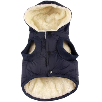 

Fleece and Cotton Lining Extra Warm Dog Hoodie in Winter Small Dog Jacket Puppy Coats with Hooded