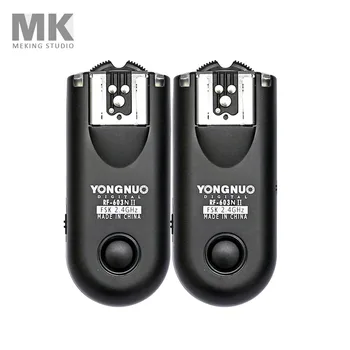 

Yongnuo RF 603 II N3 Flash trigger RF603 Shutter Release Remote tranceiver for Nikon D90 D600 D7100 D5100 D3100 D3000 YN-560IV