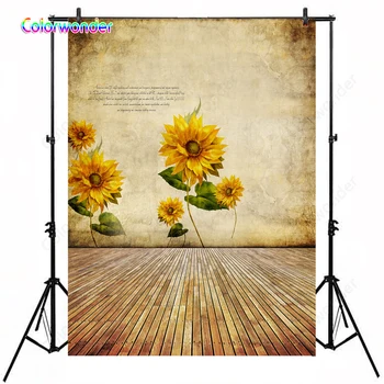 

Sunflower Wood Floor Photography Backdrop Photo Background Old Master Baby Newborn Infant Portrait Wedding Birthday Photography