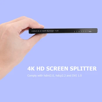 

Durable Video HDMI Switch Multi-function 4K HDMI Splitter 1X4 Amplifier HDMI Repeater 1 in 4 out Splitter HUB Box for TV