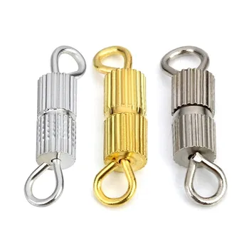 

50 pieces / pack Jewelry Making Supplies Spiral Buckle Screw Buckle Necklace Buckle DIY Jewelry Accessories Charm