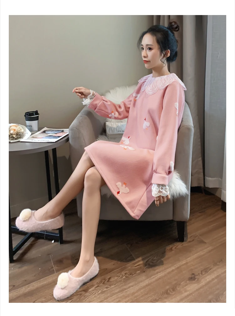 5372# зимняя корейская мода для беременных рубашки для кормления Милая одежда для кормления для беременных женщин элегантные шерстяные топы для беременных