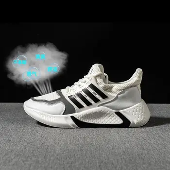 

Flying woven sports shoes women running shoes 2020 new spring and summer women's shoes white breathable mesh shoes