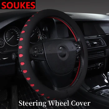 

Interior Car Anti Slip Steering Wheel Cover Cushion For Hyundai Solaris Tucson 2016 I30 IX35 Accent Santa Fe Citroen C4 C5 C3 C2