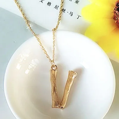 26 буквенная вешалка ketting gouden hamer metaal A-Z eerste minimalistische mode вешалка Twist ketting sieraden