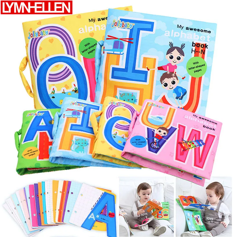 Один комплект буквенных карточек; Алфавит; Одежда для новорожденных; игрушки для обучения детей; тканевые книги; милые тканевые книги для младенцев