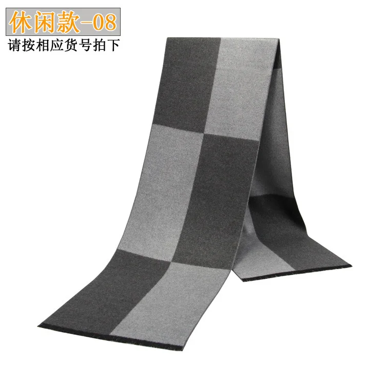 High Quality Luxury Design Men Scarf Foulard Plaid Scarves Poncho Casual Winter Scarfs Male Bufandas Hombre