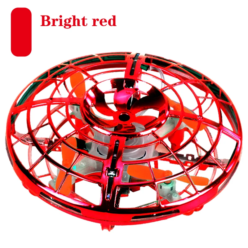 Мини Левитация-НЛО RC Летающий Дрон наземный двойной режим ручной зондирования Квадрокоптер flayaball RC вертолет индукционные игрушки для детей - Цвет: WIth retail box