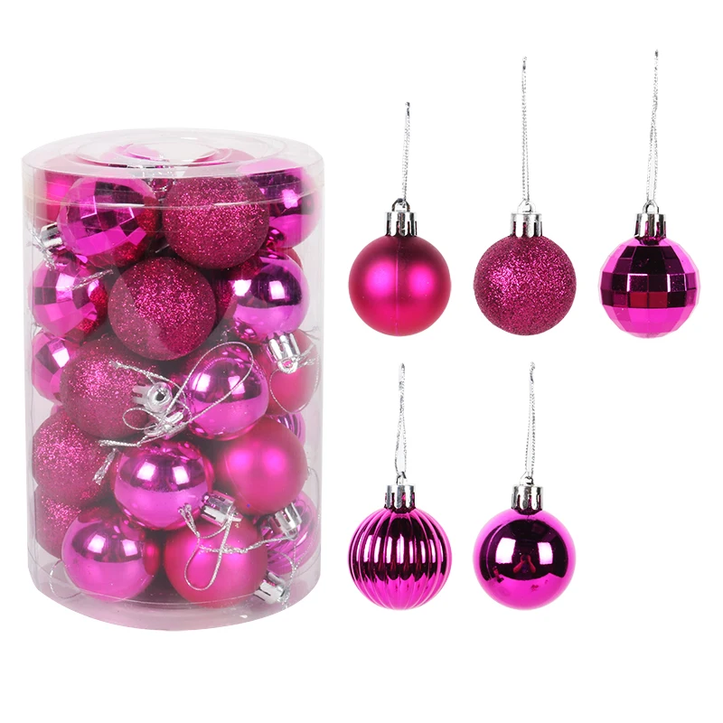 Assorted Color Christmas Balls Christmas Tree Ornaments Balls xmas decorations Hanging Tree Pendants New Year 2021 Gift Noel