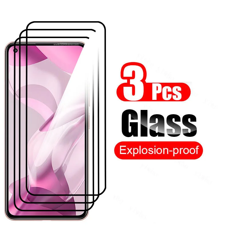 phone protector Che Phủ Toàn Bộ Kính Cường Lực Cho Xiaomi Mi 11 Lite 5G NE Kính Cường Lực Cho Mi 11 Lite 5G NE Kính tấm Bảo Vệ Màn Hình Cho Mi 11 Lite 5G NE Ống Kính Thủy Tinh mobile screen guard Screen Protectors