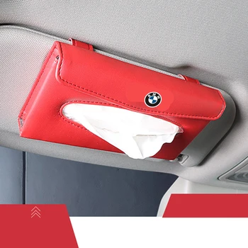 

1pc Car Sun Visor Tissue Paper Box Seat Back Paper Napkin For Bmw x1 x3 x5 x6 z4 f10 f20 f30 e36 e39 e46 e60 e90 Car accessories