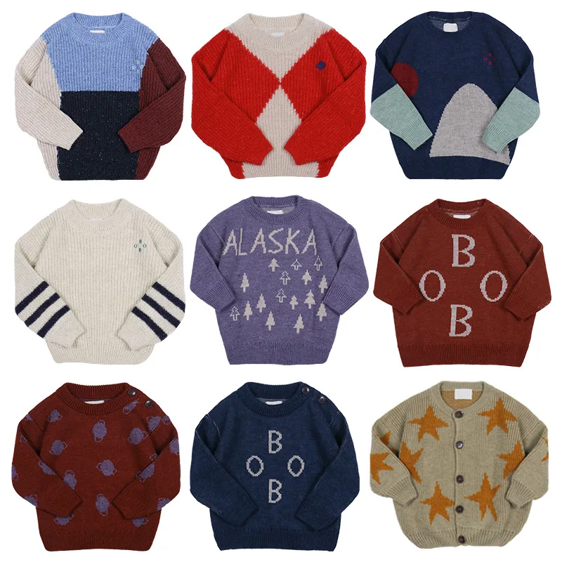 

IN STOCK BC 2019 New Autumn Toddler Girl Sweater Baby Boys Sweaters Christmas Long Top Sweater Kids Boys Clothes