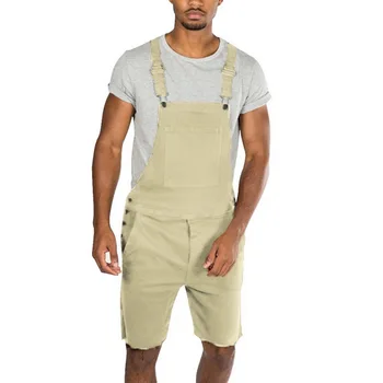 

Nice Summer Men Vintage Short Jeans Jumpsuits VogueMens Retro Distressed Denim Bib Overalls Men Classic Suspender Short Pant