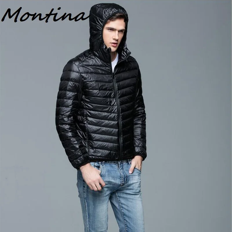Бренд Montina Store осенне-зимний легкий пуховик мужская мода с капюшоном короткий