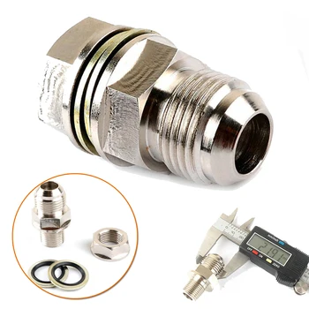 

Non Welding Oil Pan Adaptor Silver Adapter fitting kit Turbo New Durable