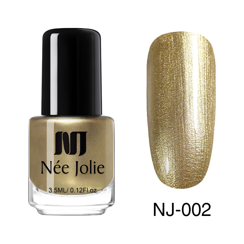 Glitter NJ-02 NEE JOLIE 3,5 мл/7,5 мл Магнитный кошачий глаз ногтей голографический лак Хамелеон кошачьи глаза Декоративный Лак для ногтей лак 22 цвета - Цвет: Glitter NJ-02