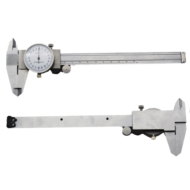 1x High Precision Stainless Steel Dial Caliper 0-150mm 6/'/' Table Vernier Caliper