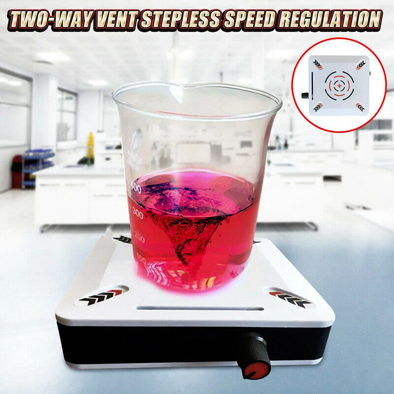 

1000ML 12V Magnetic Mini Mixer Stirring Stir Bars Apparatus Agitator Laboratory Miniature 0-2500RPM Speed Magnetic Stirrer
