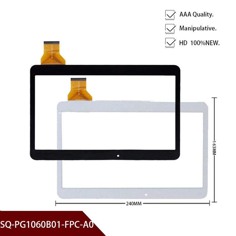 Белый или черный 10 1 "дюймовый планшет SQ-PG1060B01-FPC-A0 сенсорный экран дигитайзер