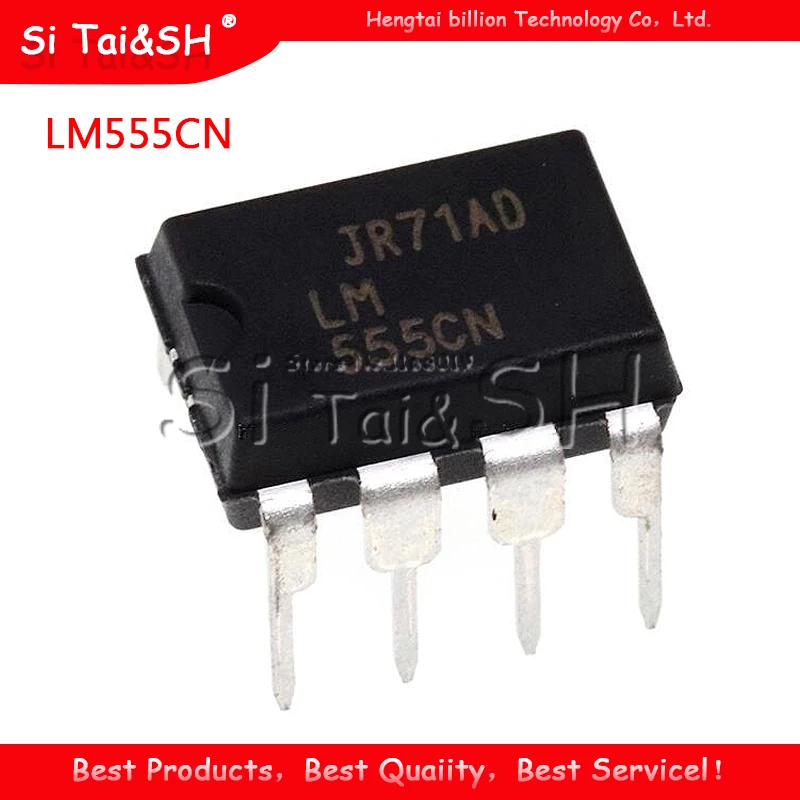 10 шт. LM555CN DIP8 LM555 DIP-8 555CN DIP | Электронные компоненты и принадлежности
